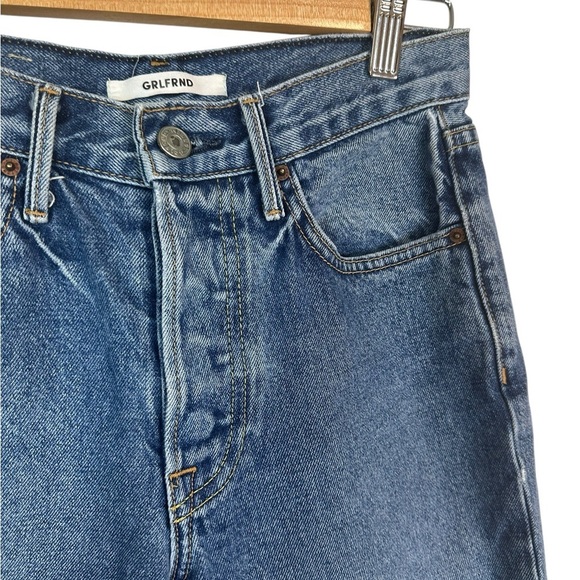 Grlfriend | Karolina Ankle Jeans in Sienna | Cropped | Medium Wash | Size 24 - Picture 4 of 9